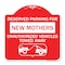 Signmission Reserved Parking for New Mothers Unauthorized Vehicles Towed Away Alum, 18" x 18", RW-1818-23089 A-DES-RW-1818-23089 - alternate 1